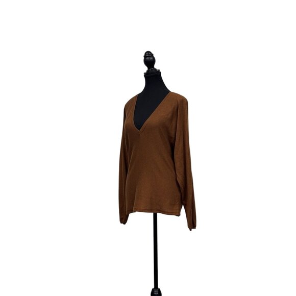 Open Edit Toffee Sweater | Medium | Lightweight Viscose Blend | $20 - Picture 4 of 7